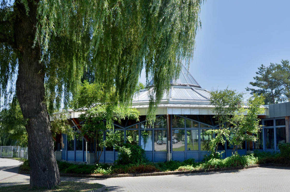 Die Kantine im Pavillon direkt an der Berufsschule in Augsburg